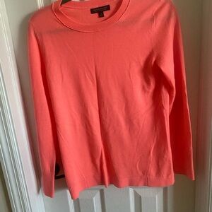 Banana Republic Vibrant Coral Long Sleeve Top